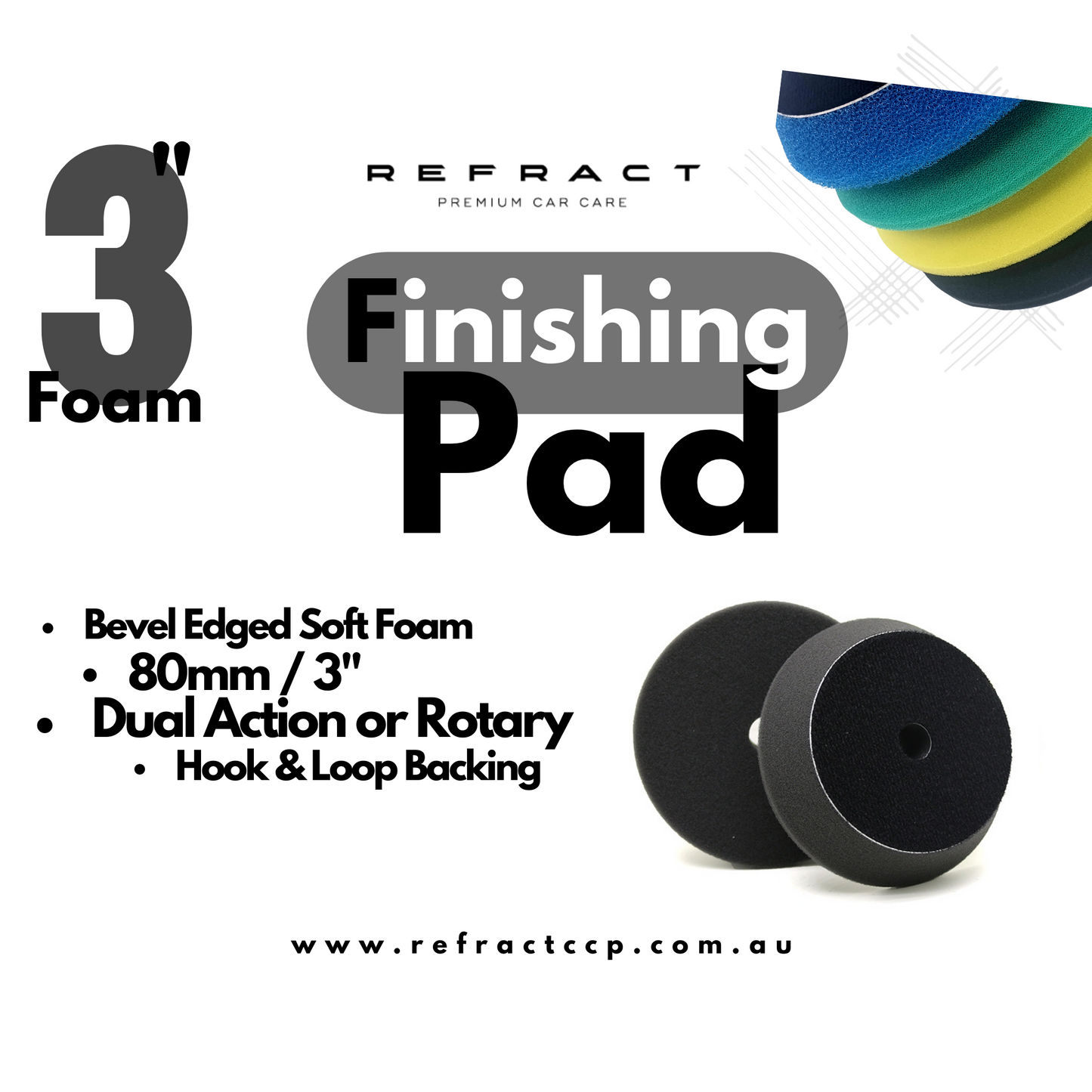 Black Foam Finishing Pads