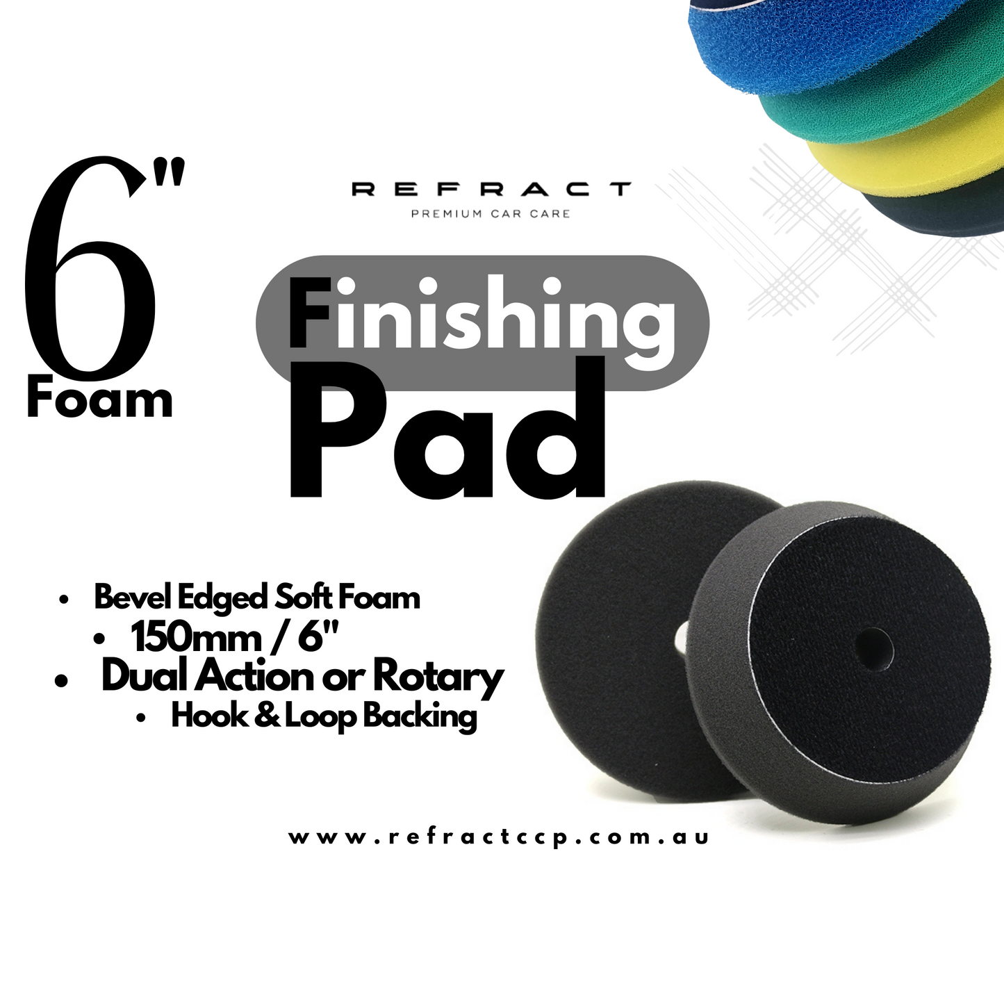 Black Foam Finishing Pads