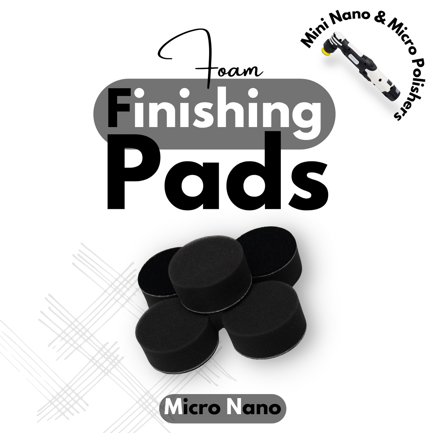 Black Foam Finishing Pads