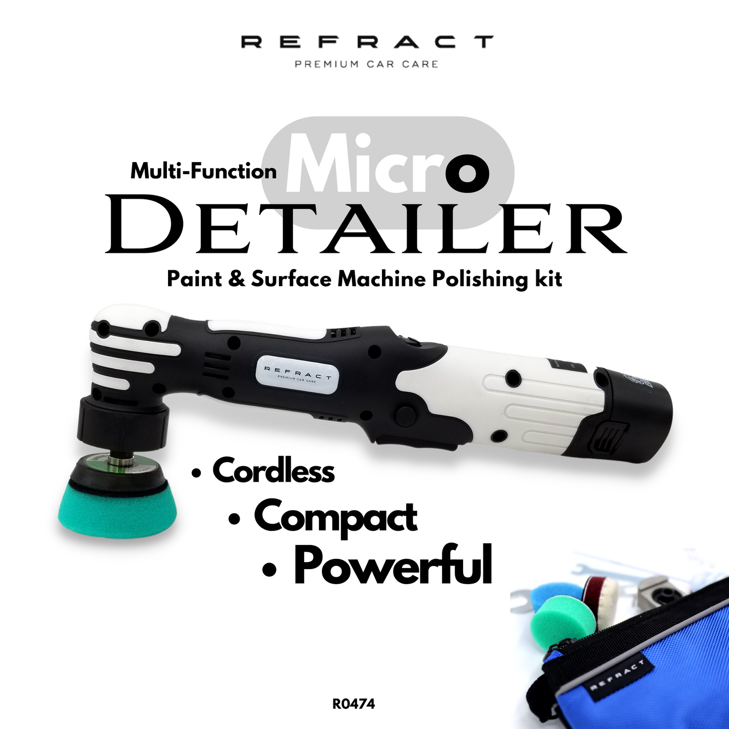 Micro Detailer Nano Polisher Kit - Multi Function