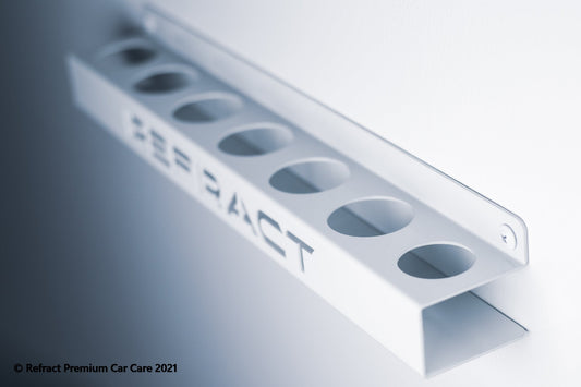 Refract Premium Car Care Products Refract Ceramic Coating Bottle Holder Garage Wall Storage Holder $49.95