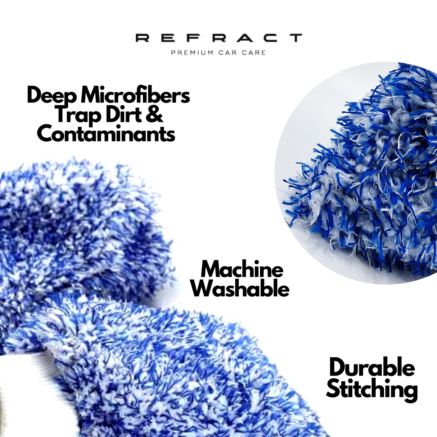 REFRACT Microfiber Wash Mitt