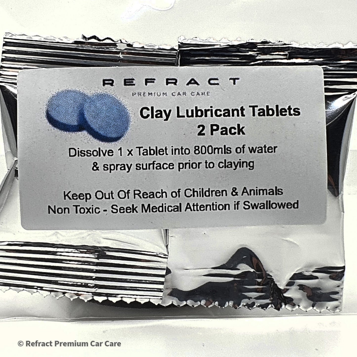Refract Premium Car Care Products Refract Finger Clay Pad - International Professional Detailing Award Winning - Includes 2 Clay Lubricant Dissolving Tablets $34.95