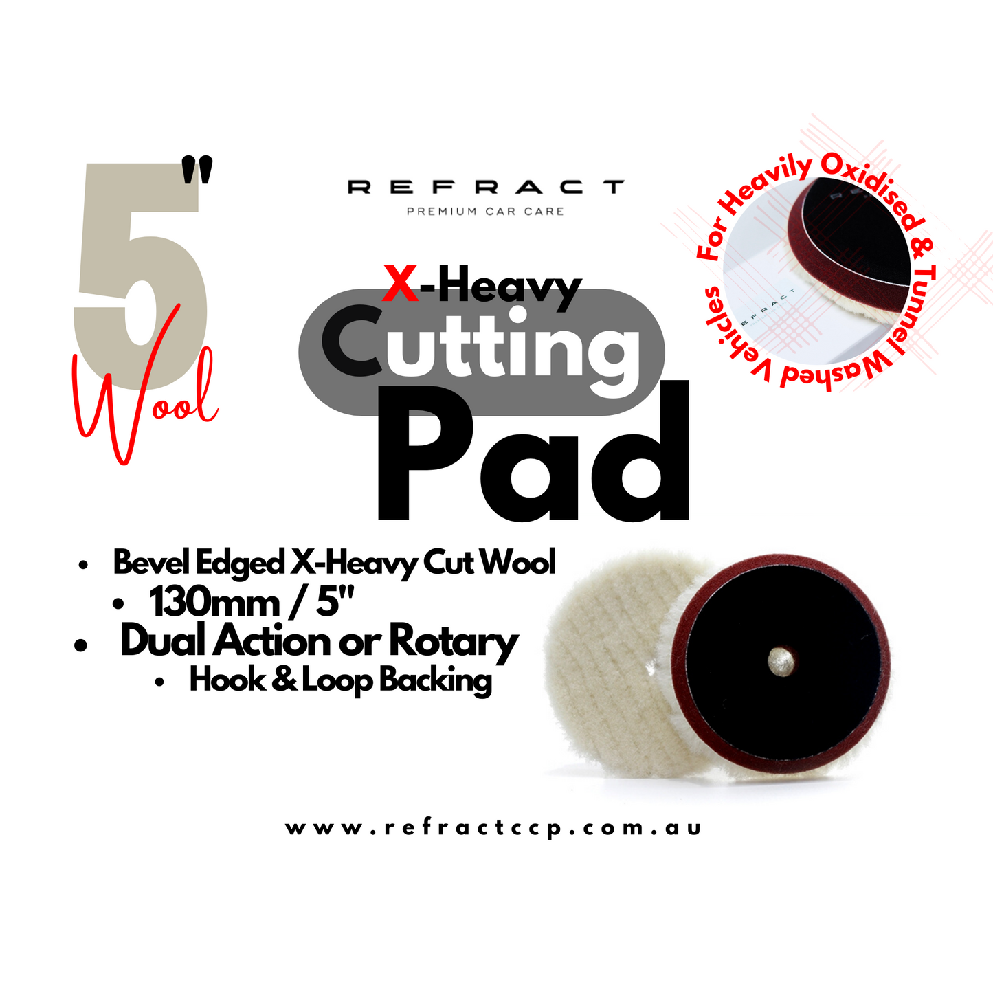 X-Heavy Twisted Wool Cutting Pads - Swirlkillers