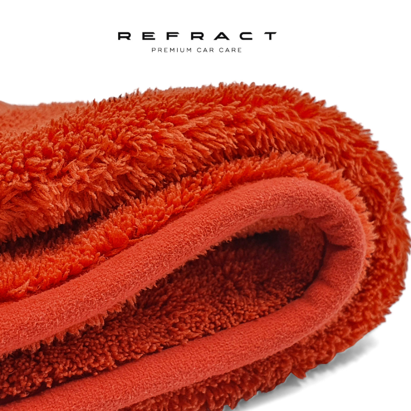 Refract Premium Car Care Products REFRACT Big Red - Large Thick Plush Polish, Sealant & Wax Microfiber Removal Towel $23.95