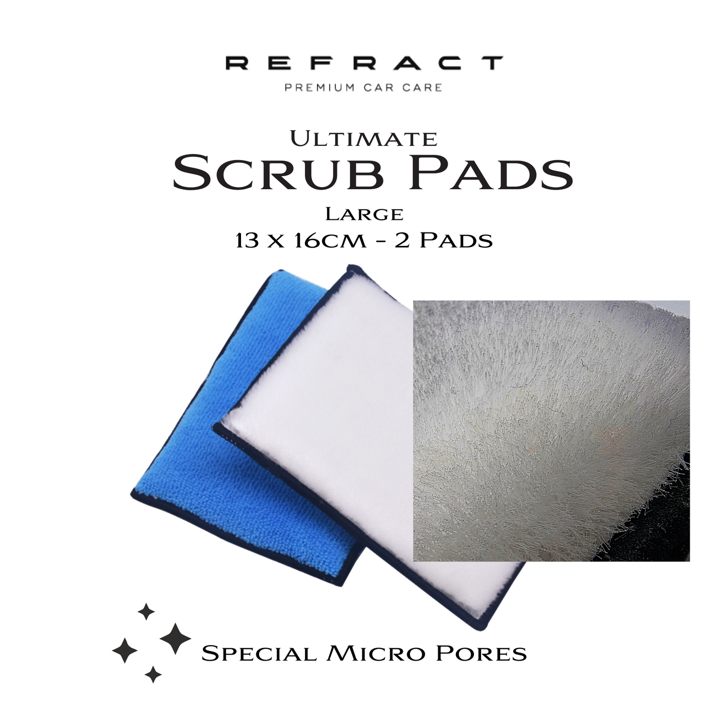 Pro Scrub Pad Packs - Micro Bristle