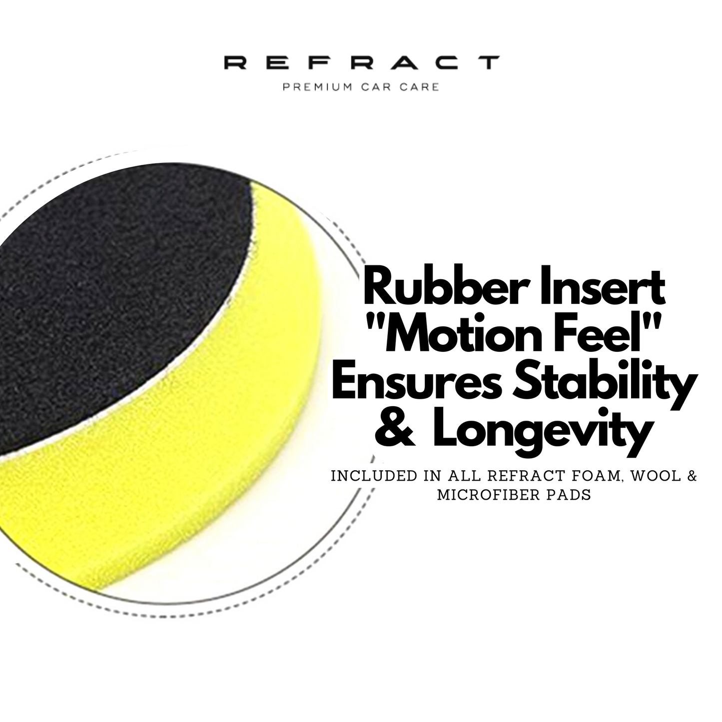Yellow Foam Polishing Pads -  Quick Gloss / One-Step / Refinements